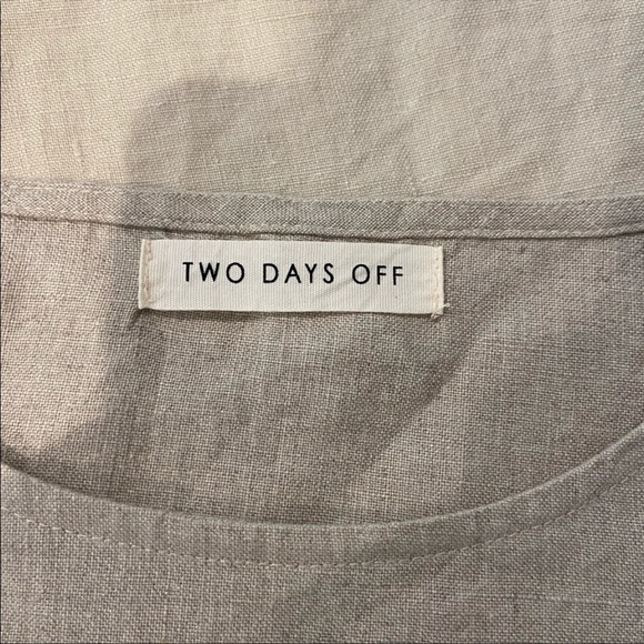 Two Days Off clothing linen dress, size medium - Picture 2 of 2